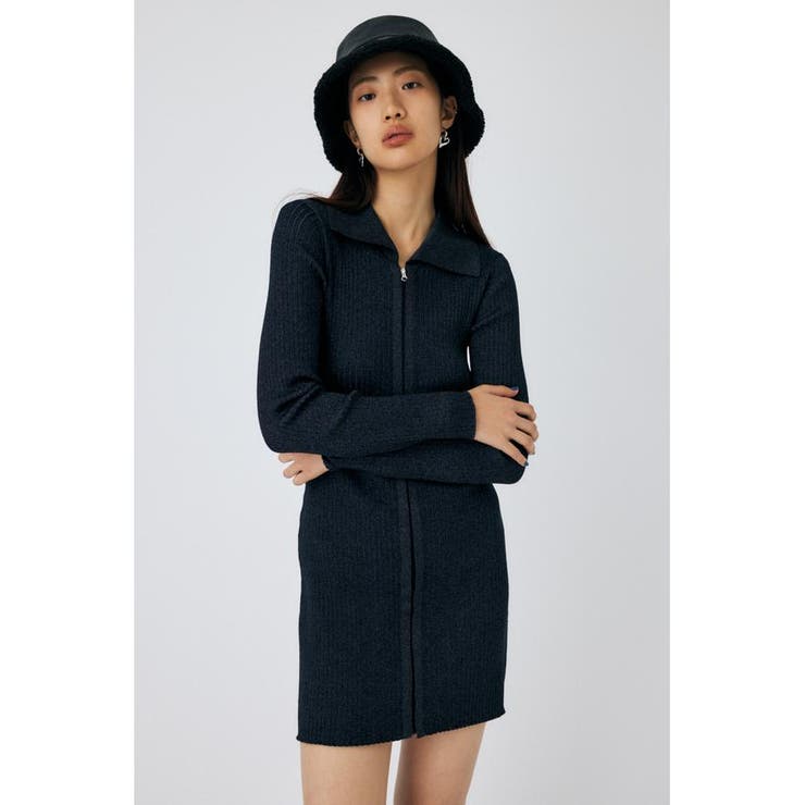 ZIP UP LS MINI ドレス | MOUSSY OUTLET | 詳細画像3 