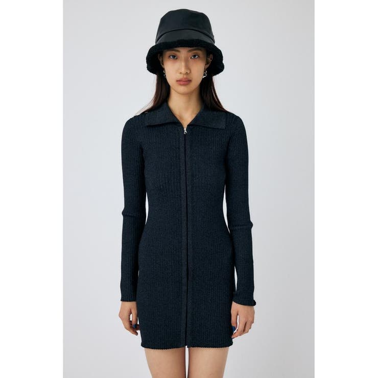 ZIP UP LS MINI ドレス | MOUSSY OUTLET | 詳細画像4 