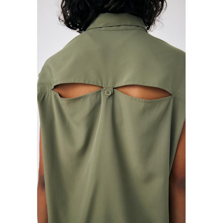 BACK OPEN SHIRT ベスト | MOUSSY OUTLET | 詳細画像16 