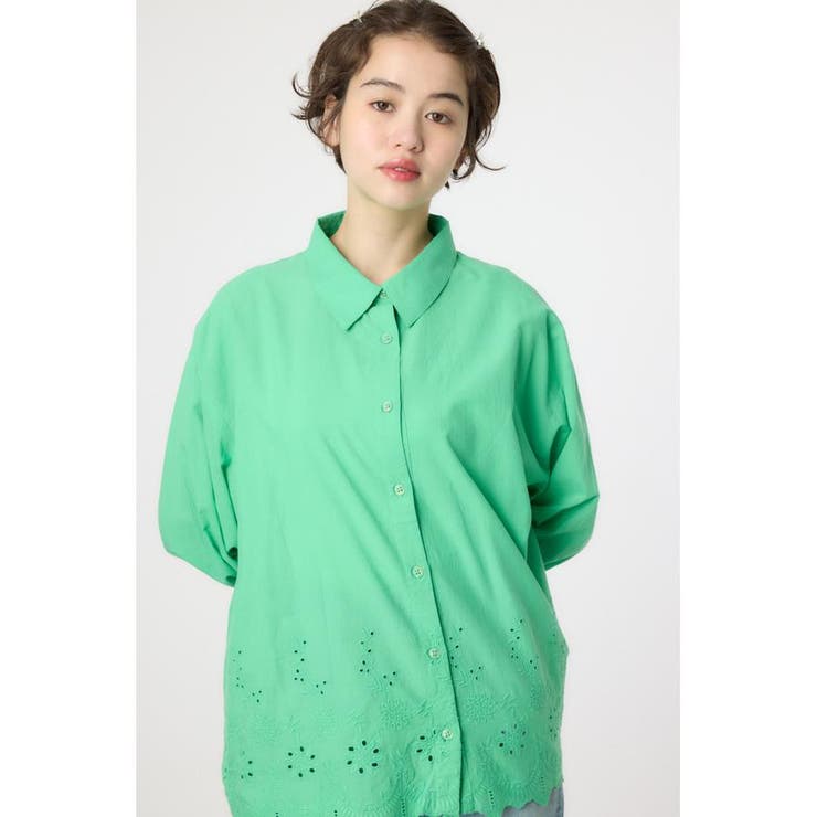 GRN | スカラップシャツ | RODEO CROWNS WIDE BOWL