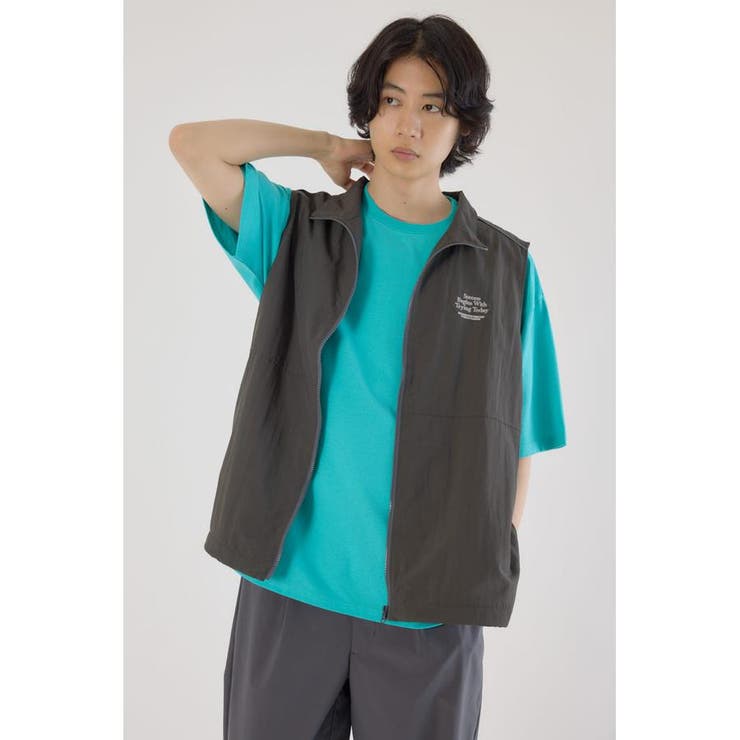 C.GRY | ドロストスタンドネックベスト | RODEO CROWNS WIDE BOWL