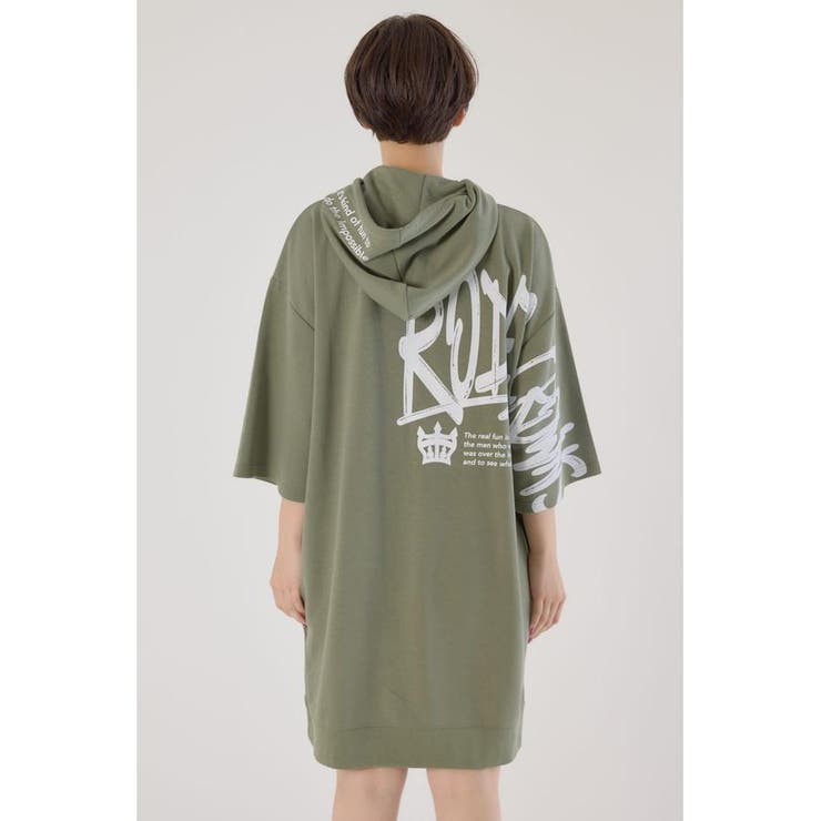 Right shoulder LOGOパーカーワンピース | RODEO CROWNS WIDE BOWL | 詳細画像25 