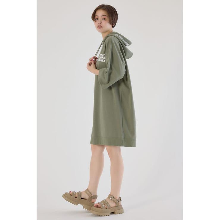 Right shoulder LOGOパーカーワンピース | RODEO CROWNS WIDE BOWL | 詳細画像20 