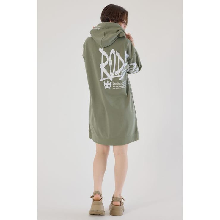 Right shoulder LOGOパーカーワンピース | RODEO CROWNS WIDE BOWL | 詳細画像21 