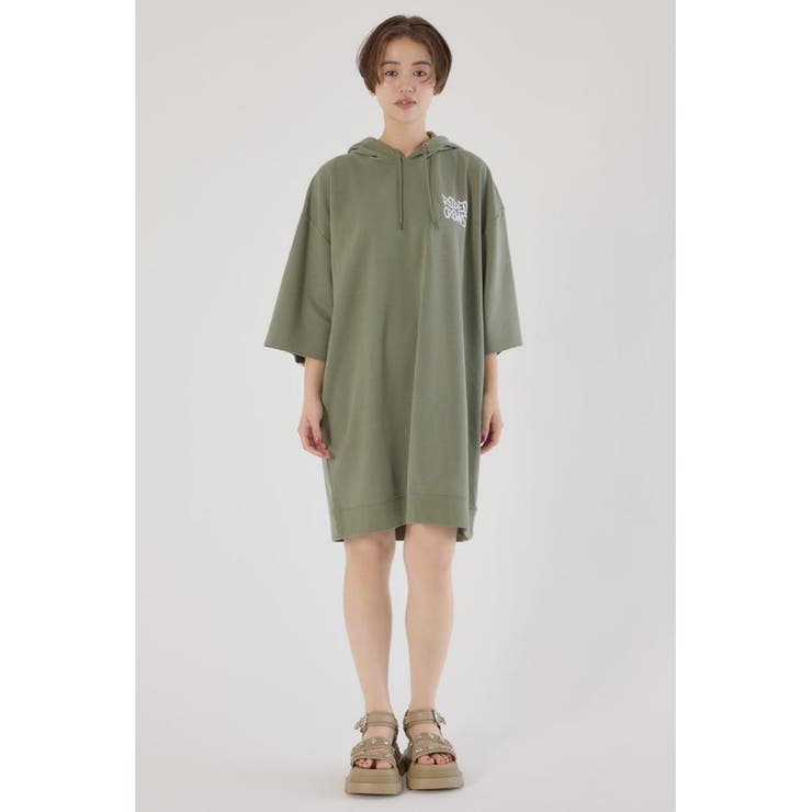 Right shoulder LOGOパーカーワンピース | RODEO CROWNS WIDE BOWL | 詳細画像22 