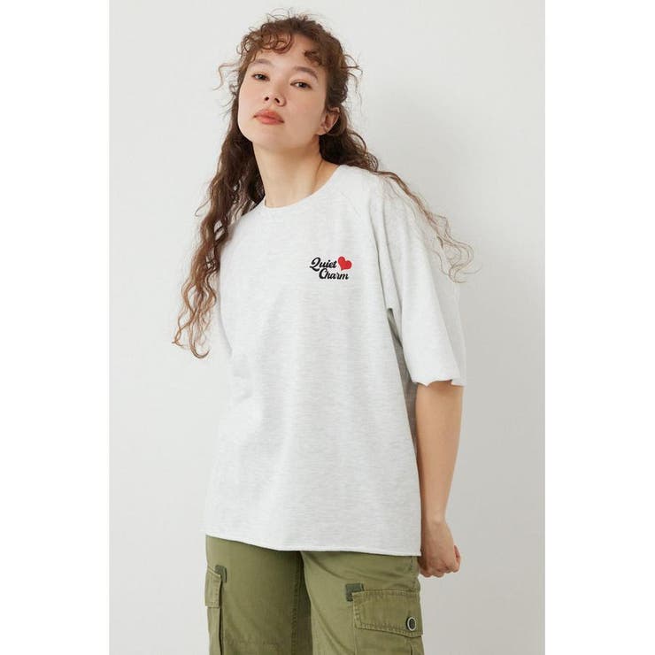 L/T.GRY1 | 半袖リバーススウェットトップス | RODEO CROWNS WIDE BOWL