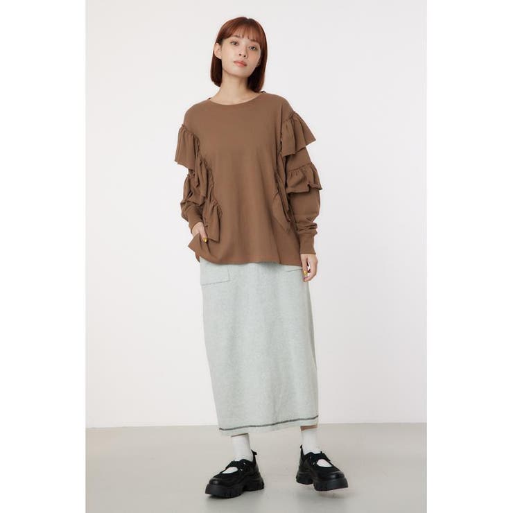 スウェットライクカラーステッチニットスカート | RODEO CROWNS WIDE BOWL | 詳細画像27 