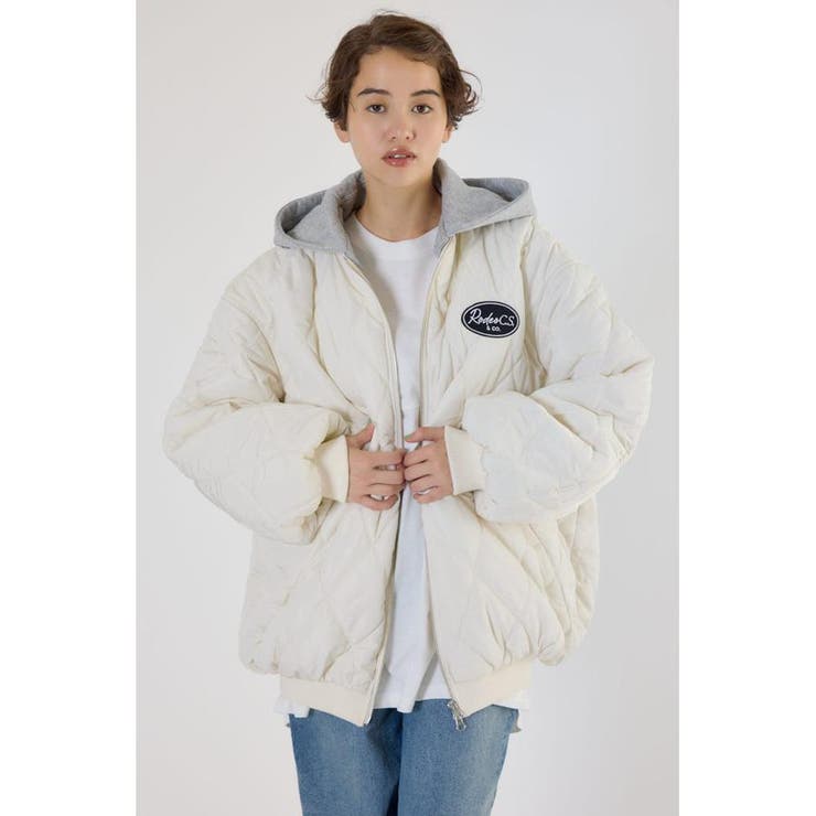 キルティングフードブルゾン | RODEO CROWNS WIDE BOWL | 詳細画像1