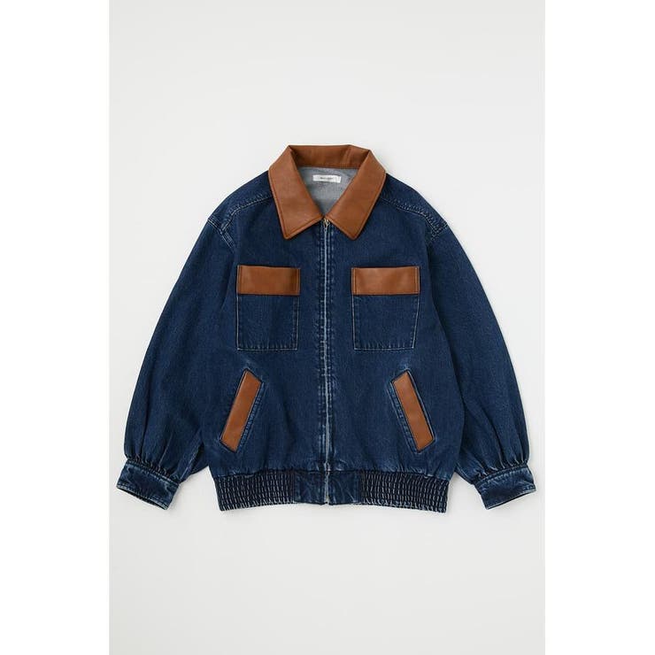 moussy F/LEATHER COLLAR DENIM ジャケット F／LEATHER COLLAR DENIM ジャケット[品番：BJLW0021193
