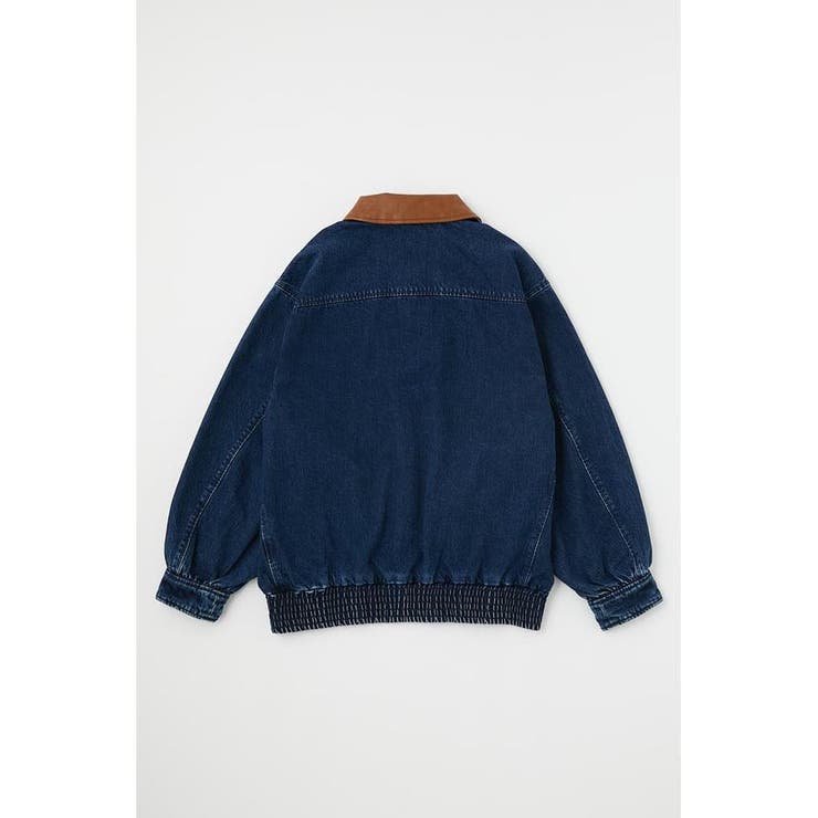 F／LEATHER COLLAR DENIM ジャケット[品番：BJLW0021193]｜MOUSSY 