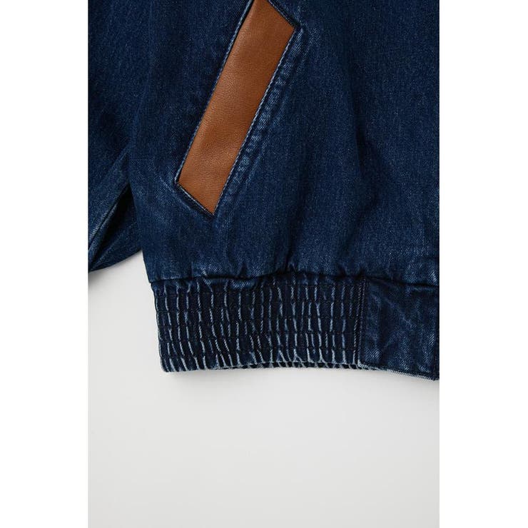 F／LEATHER COLLAR DENIM ジャケット[品番：BJLW0021193]｜MOUSSY 