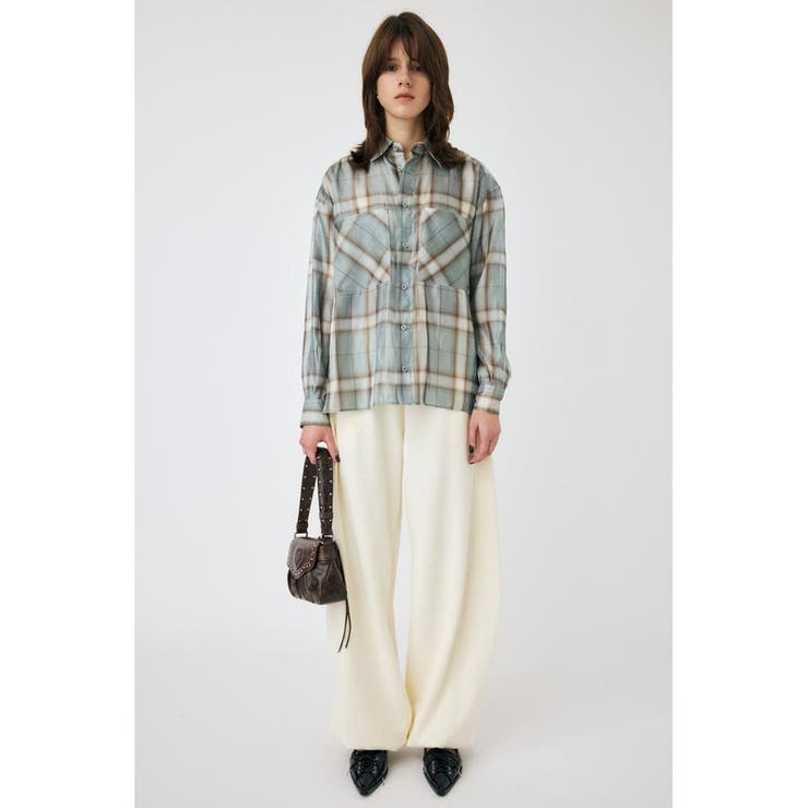 MIX CHECK ルーズシャツ | MOUSSY OUTLET | 詳細画像10 