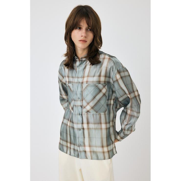 MIX CHECK ルーズシャツ | MOUSSY OUTLET | 詳細画像11 