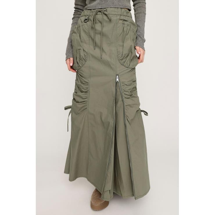 OPEN ZIP MERMAID CARGO スカート | SLY OUTLET | 詳細画像19 