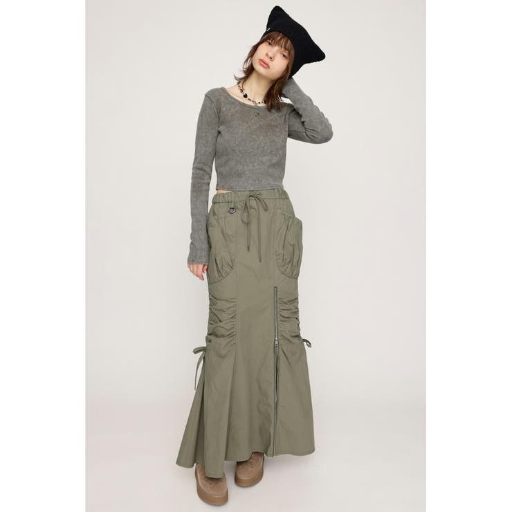 OPEN ZIP MERMAID CARGO スカート | SLY OUTLET | 詳細画像22 