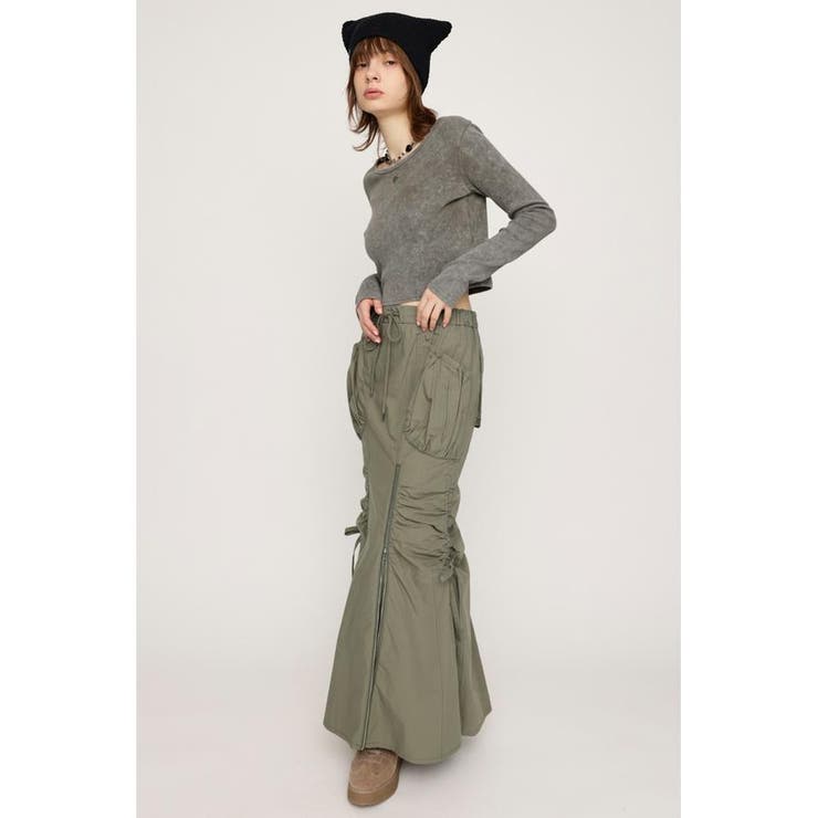OPEN ZIP MERMAID CARGO スカート | SLY OUTLET | 詳細画像23 