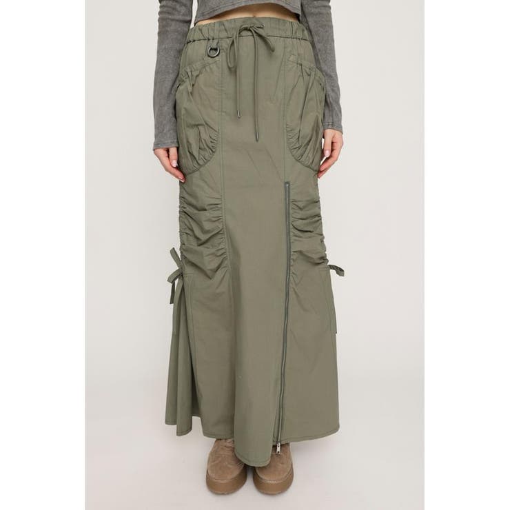 OPEN ZIP MERMAID CARGO スカート | SLY OUTLET | 詳細画像25 