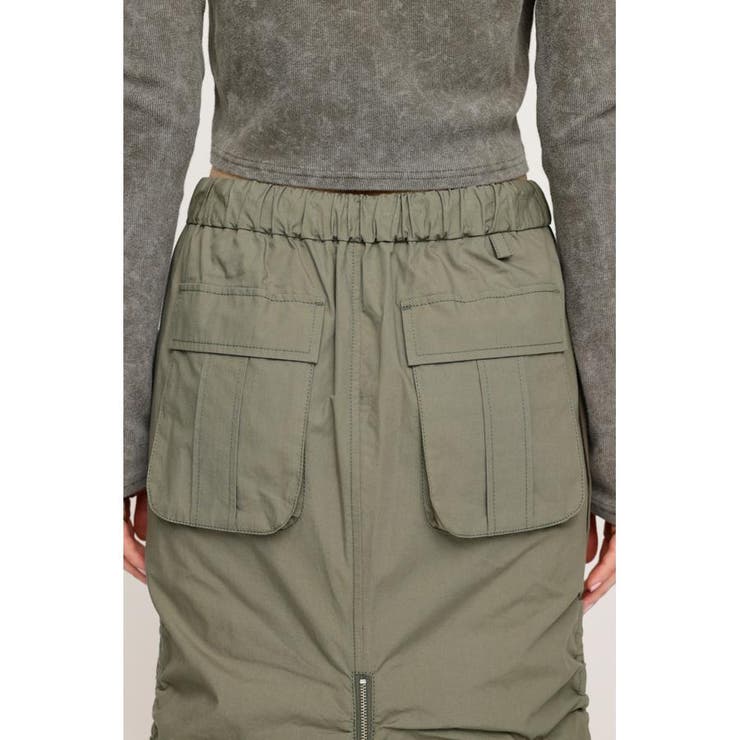 OPEN ZIP MERMAID CARGO スカート | SLY OUTLET | 詳細画像30 
