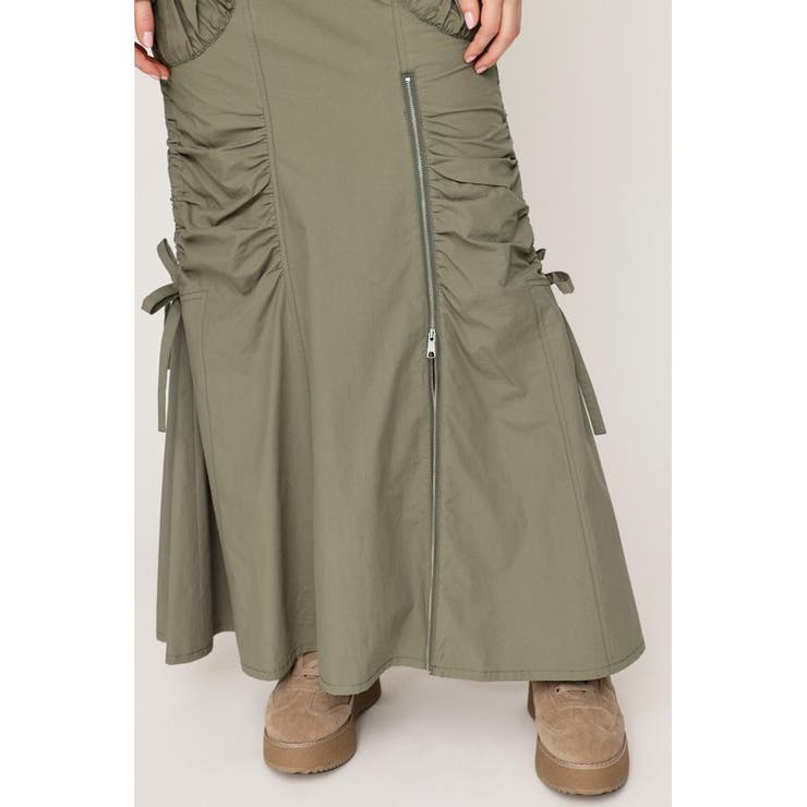 OPEN ZIP MERMAID CARGO スカート | SLY OUTLET | 詳細画像32 