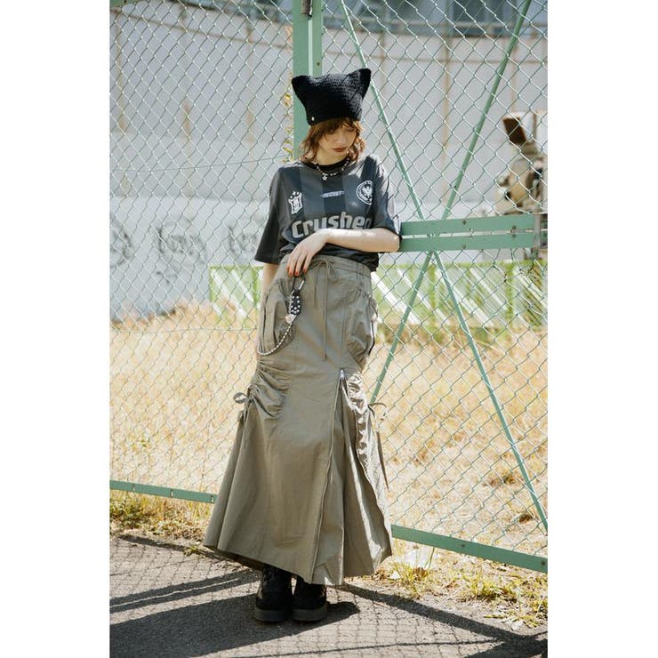 OPEN ZIP MERMAID CARGO スカート | SLY OUTLET | 詳細画像35 
