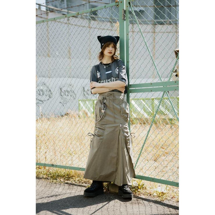 OPEN ZIP MERMAID CARGO スカート | SLY OUTLET | 詳細画像36 