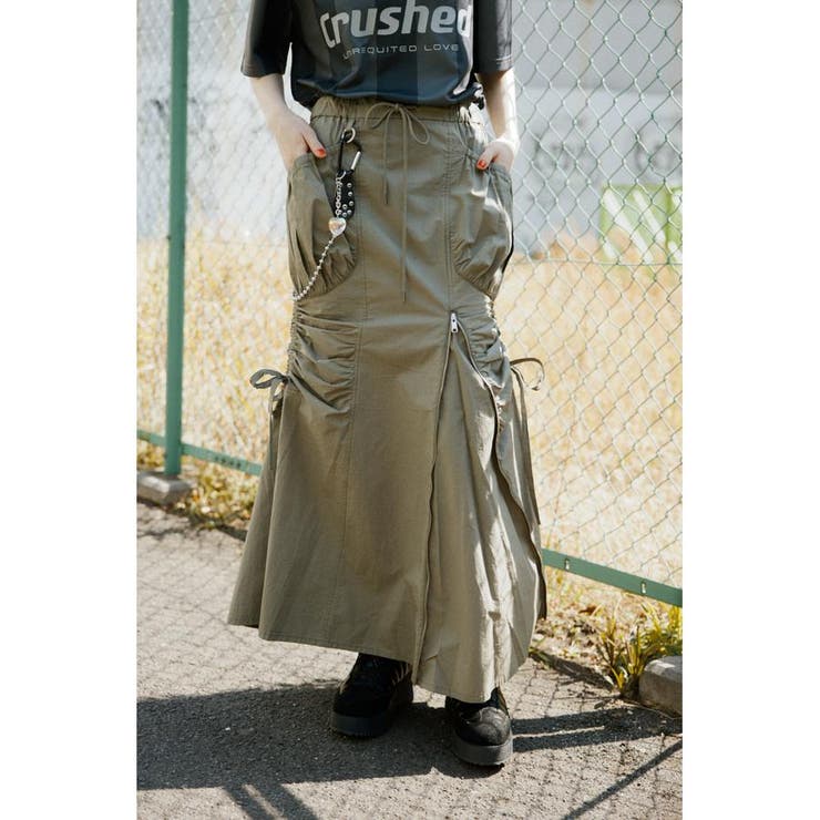 OPEN ZIP MERMAID CARGO スカート | SLY OUTLET | 詳細画像37 
