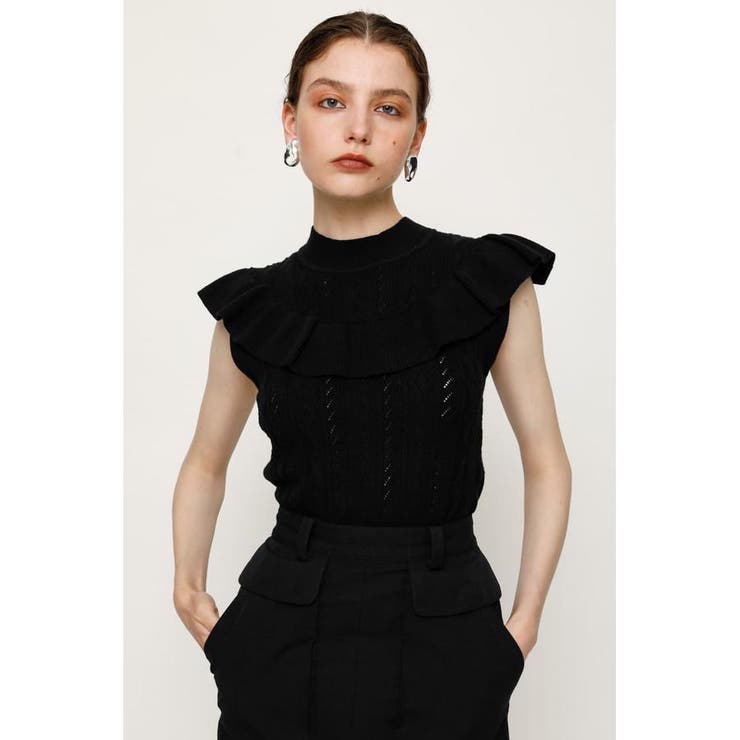 FRONT FRILL KNIT トップス | SLY OUTLET | 詳細画像10