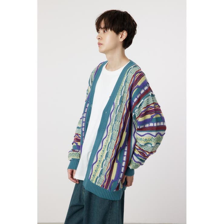3Dマルチカラーニットカーディガン[品番：BJLW0028726]｜RODEO CROWNS