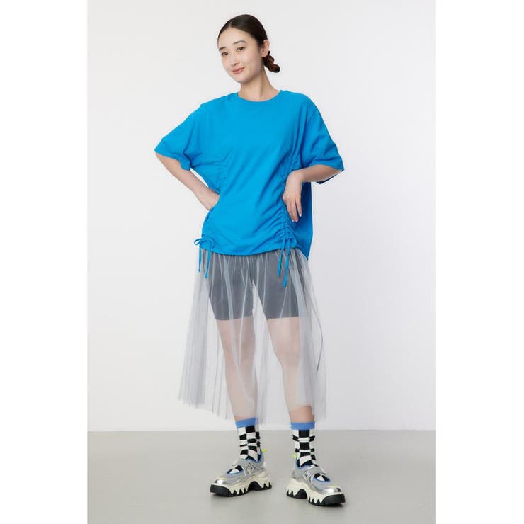 BLU | チュールドッキングワンピース | RODEO CROWNS WIDE BOWL