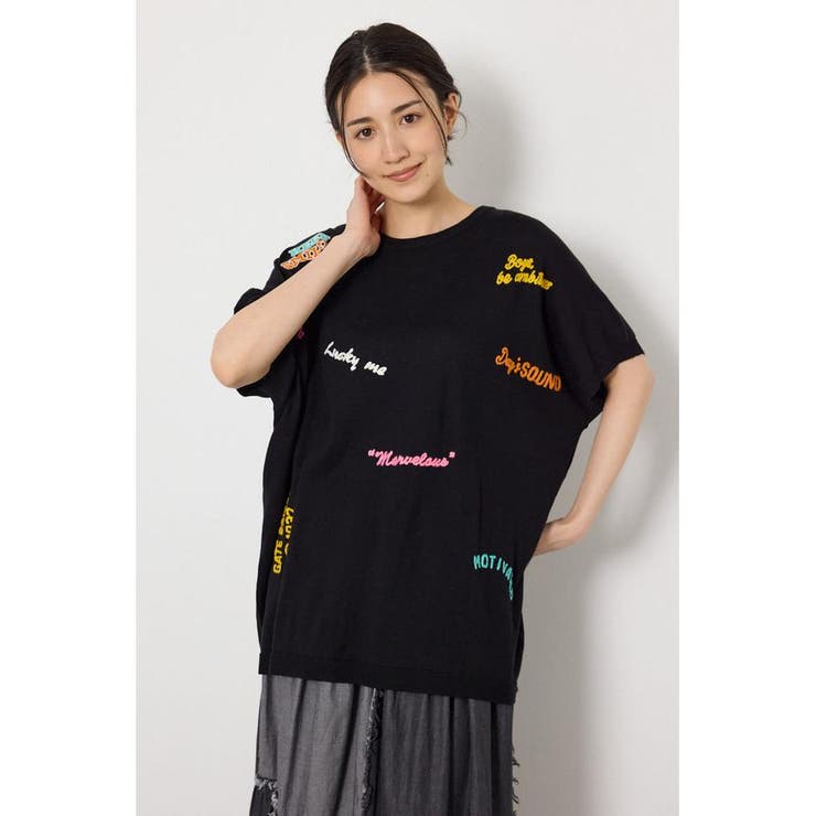 G.V embroideryニットトップス | RODEO CROWNS WIDE BOWL | 詳細画像5 