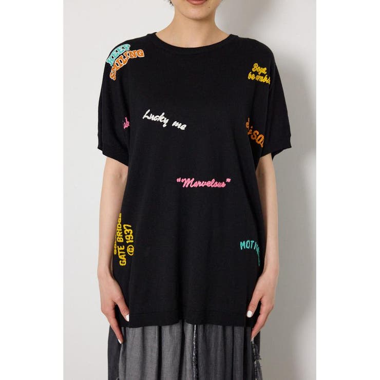 G.V embroideryニットトップス | RODEO CROWNS WIDE BOWL | 詳細画像12 