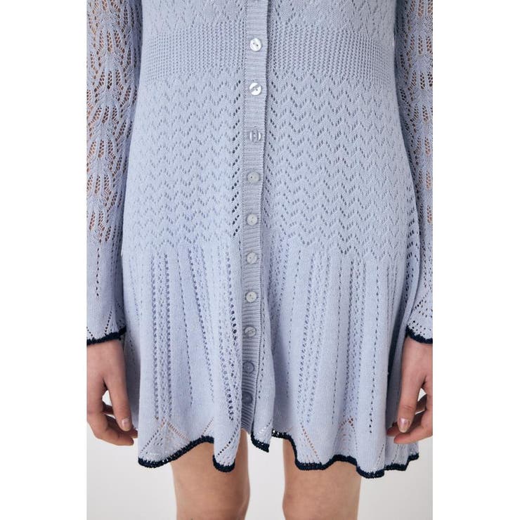 EYELET LACE KNIT ミニドレス | MOUSSY OUTLET | 詳細画像24 