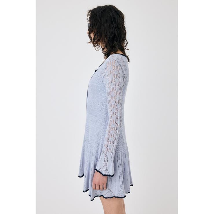 EYELET LACE KNIT ミニドレス | MOUSSY OUTLET | 詳細画像21 