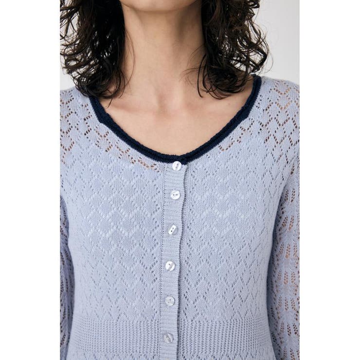 EYELET LACE KNIT ミニドレス | MOUSSY OUTLET | 詳細画像23 