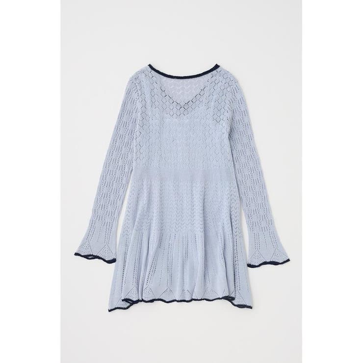 EYELET LACE KNIT ミニドレス | MOUSSY OUTLET | 詳細画像28 