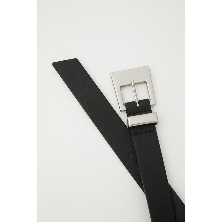 F／LEATHER SQUARE BUCKLE ベルト