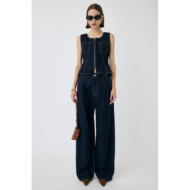 TUCK WIDE ストレートデニム | MOUSSY OUTLET | 詳細画像16 