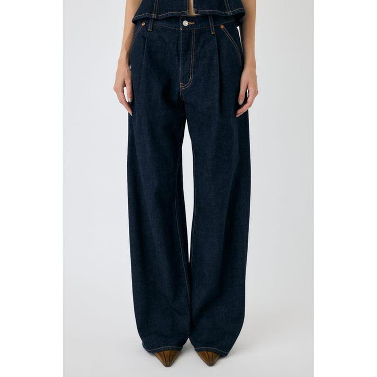 TUCK WIDE ストレートデニム | MOUSSY OUTLET | 詳細画像18 