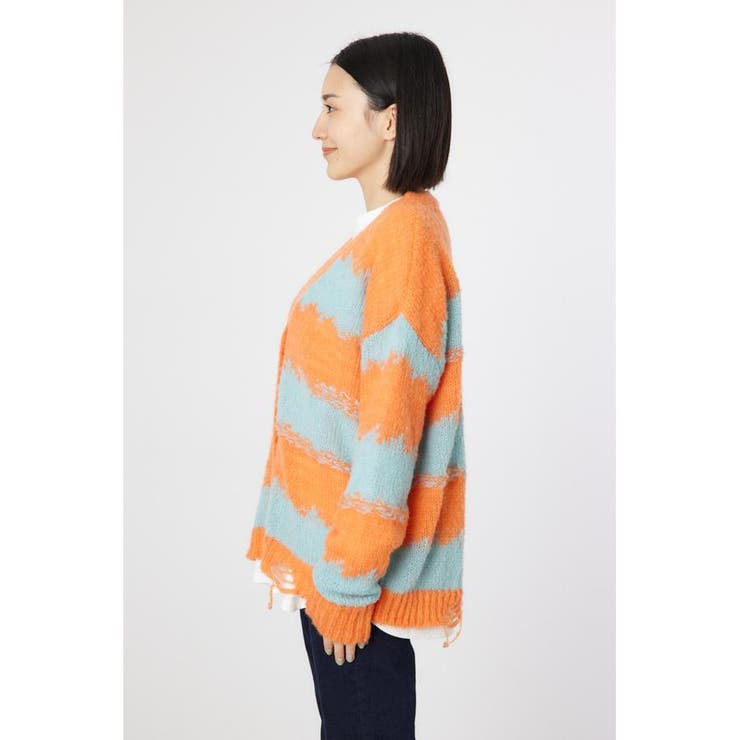 Grunge Border Knit カーディガン | RODEO CROWNS WIDE BOWL | 詳細画像13 