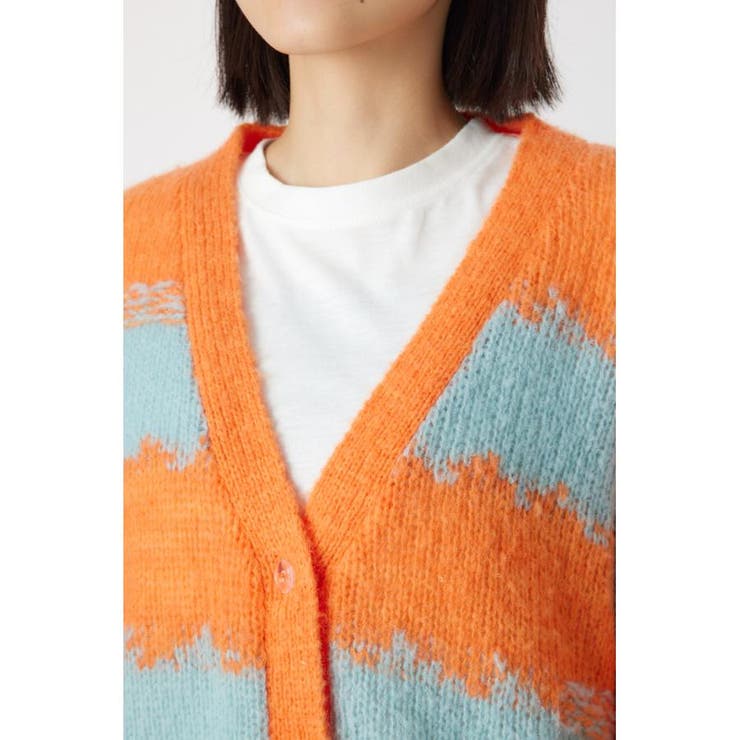Grunge Border Knit カーディガン | RODEO CROWNS WIDE BOWL | 詳細画像15 