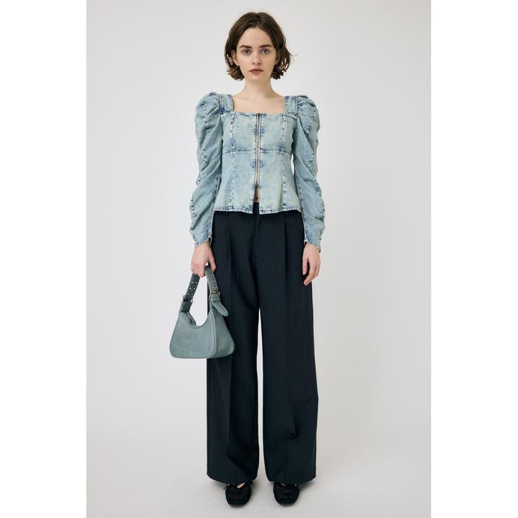 AGING DENIM BUSTIER ブラウス | MOUSSY OUTLET | 詳細画像12 