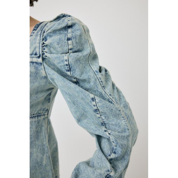 AGING DENIM BUSTIER ブラウス | MOUSSY OUTLET | 詳細画像18 