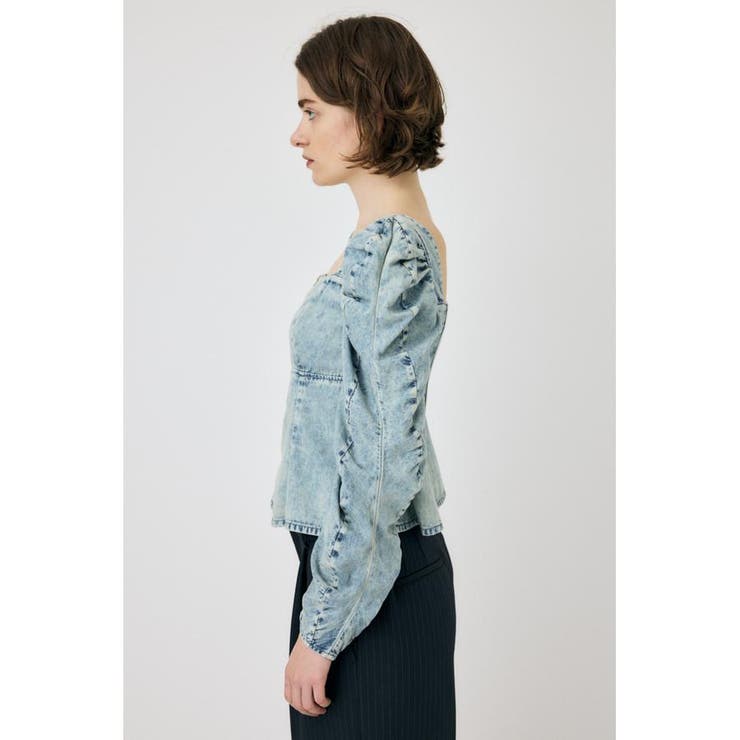 AGING DENIM BUSTIER ブラウス | MOUSSY OUTLET | 詳細画像14 