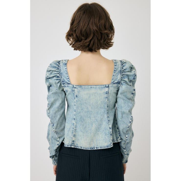 AGING DENIM BUSTIER ブラウス | MOUSSY OUTLET | 詳細画像15 