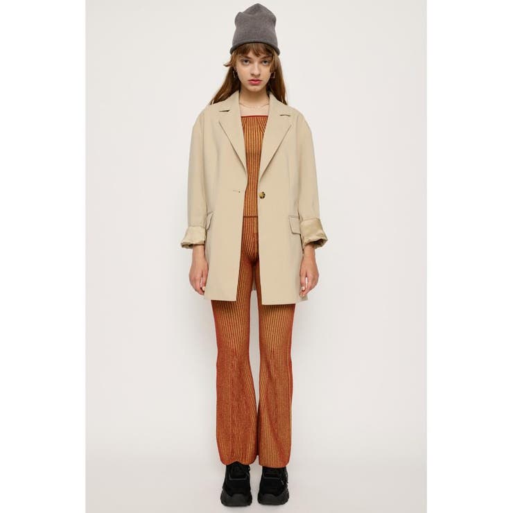 RED | BI COLOR KNIT FLARE パンツ | SLY OUTLET