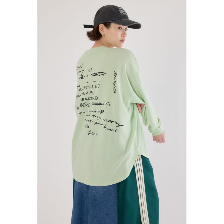 MINT | 梨地VネックロングスリーブTシャツ | RODEO CROWNS WIDE BOWL