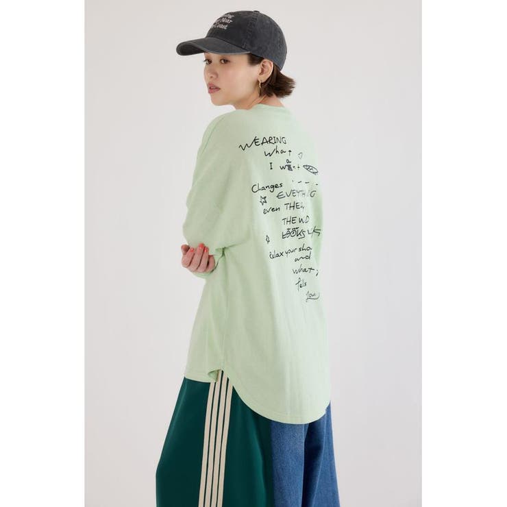 梨地VネックロングスリーブTシャツ | RODEO CROWNS WIDE BOWL | 詳細画像13 