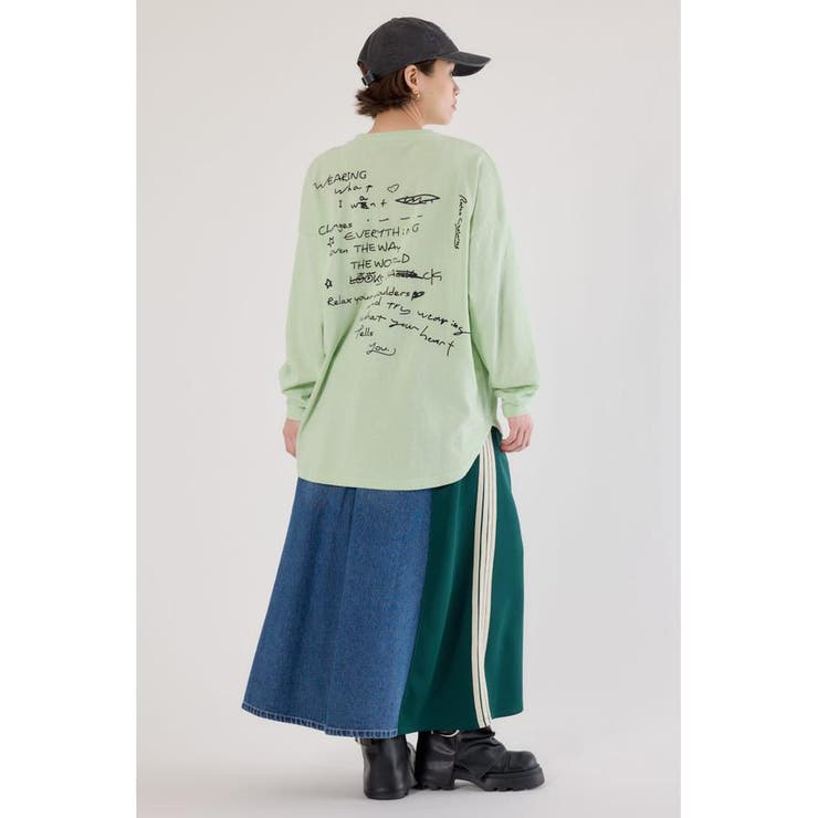 梨地VネックロングスリーブTシャツ | RODEO CROWNS WIDE BOWL | 詳細画像15 