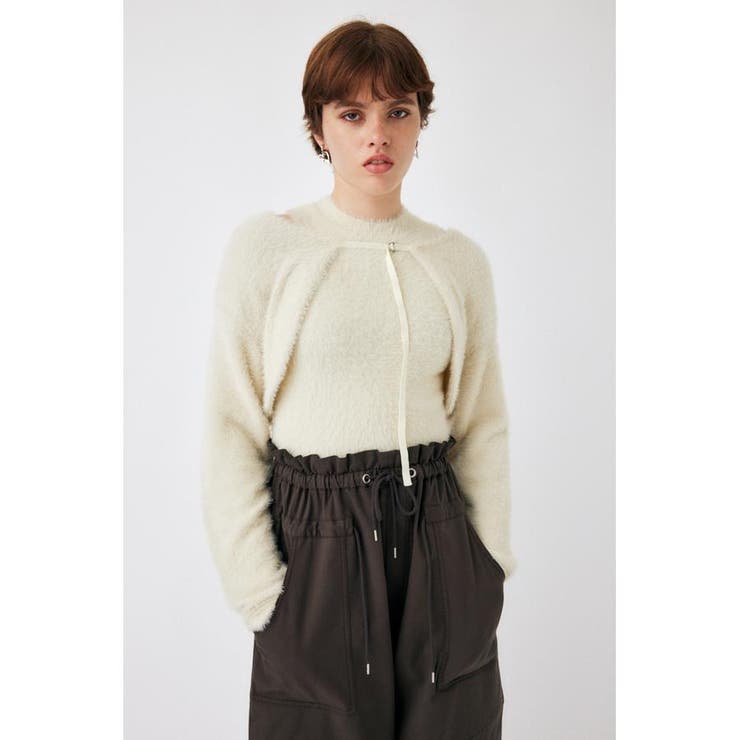 ECRU | SHAGGY KNIT ボレロ & タンク | MOUSSY OUTLET