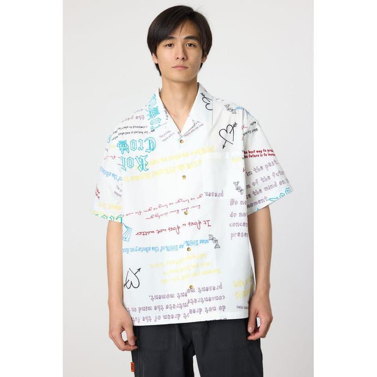 WHT | オールオーバーパターンシャツ | RODEO CROWNS WIDE BOWL